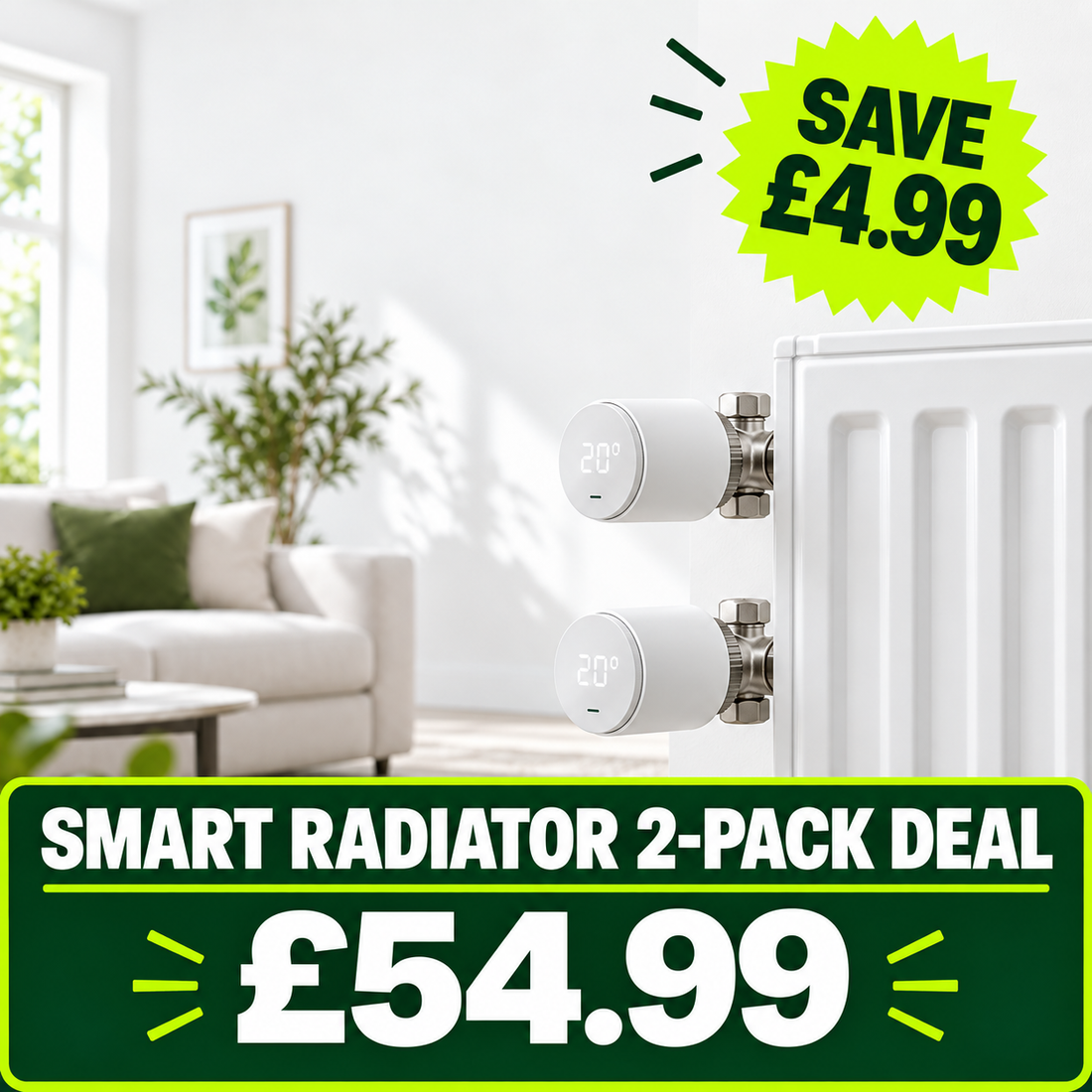 SONOFF TRVZB Smart Radiator Valve 2-Pack